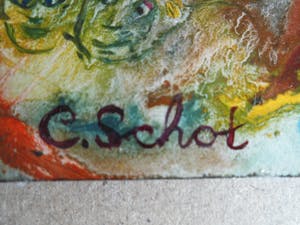Carla Schot - Olieverfschilderij - Figuren [no.31] kopen? Bied vanaf 25!