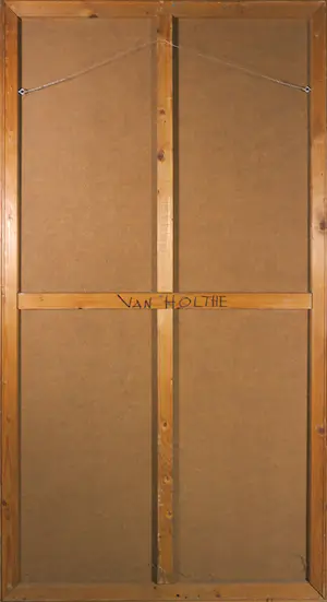 Jan van Holthe - Olieverf op board, Zonder titel - Ingelijst (Zeer groot) kopen? Bied vanaf 300!