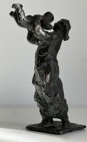 Frank Letterie - Bronzen sculptuur | 'Moeder en kind' | 1989 kopen? Bied vanaf 375!