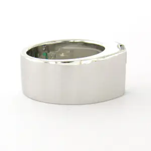Platina ring bezet met saffier, smaragd en baguette geslepen diamant tot. 0.20ct kopen? Bied vanaf 1200!
