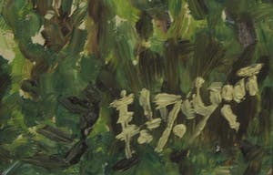 Niet of onleesbaar gesigneerd - Olieverf op paneel, Bomen - Ingelijst kopen? Bied vanaf 1!