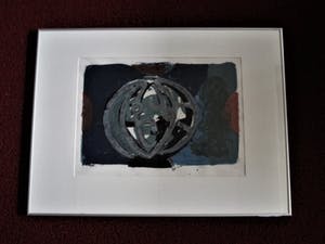 Piet Warffemius - Gerenommeerd Graficus - UNICA Zeefdruk (5/6) - Globus - gesigneerd kopen? Bied vanaf 30!