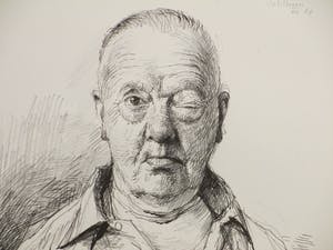 Aat Veldhoen - Man met dik oog - Rotaprint kopen? Bied vanaf 40!