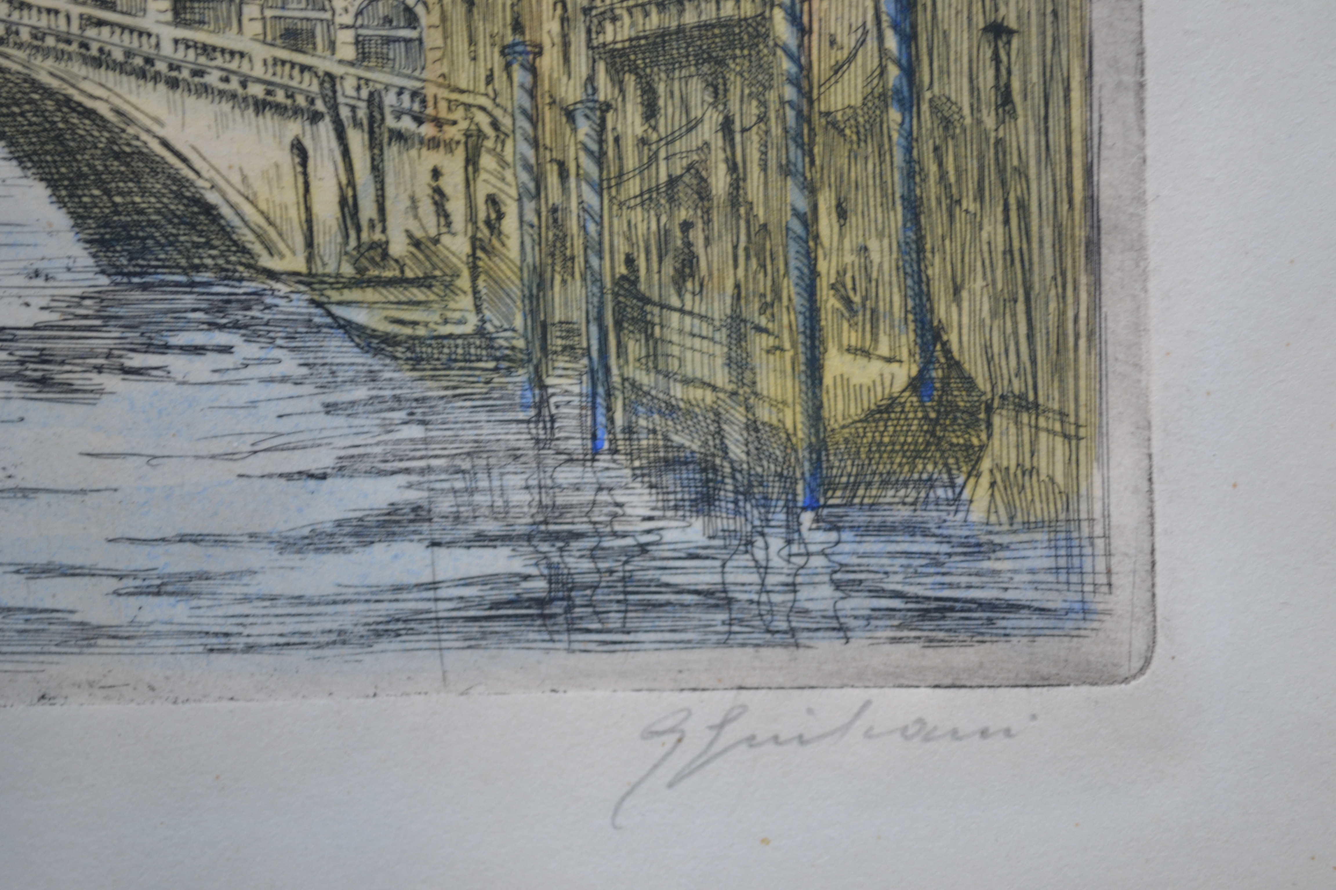 Giovanni Giuliani - 2 etsen - San Marco plein en Rialto brug - handgesigneerd kopen? Bied vanaf 1!