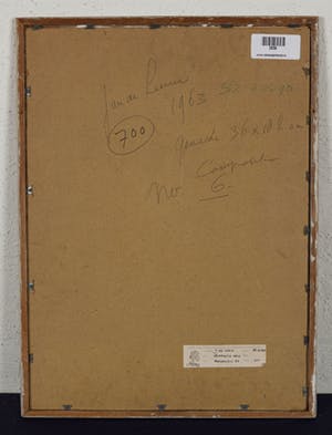 Jan de Leeuw - Compositie no 6 - 1963 - gouache op papier - BKR Bergen kopen? Bied vanaf 20!