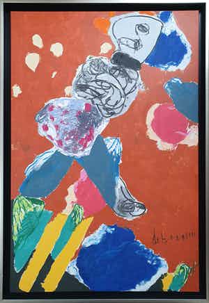 Jurjen de Haan - Olieverf op doek, Onweer- Ingelijst (Zeer groot) verkocht voor € 565!