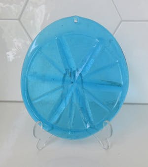 Chris Sjogren - Blauwe Suncatcher model 1714 - Lindshammar glas kopen? Bied vanaf 1!