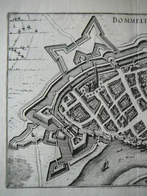 Matthäus Merian - Gravure Bommelia Zaltbommel 1646 kopen? Bied vanaf 85!