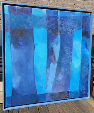 Theodora Plas - Fragmenten uit een dagboek, olieverf op doek (netjes ingelijst) kopen? Bied vanaf 125!