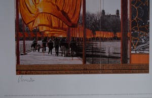 Christo - The Gates-offset op gehamerd karton- handgesigneerd kopen? Bied vanaf 230!