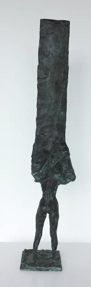 Ruudt Wackers - Brons, Vrouw met een boom kopen? Bied vanaf 600!