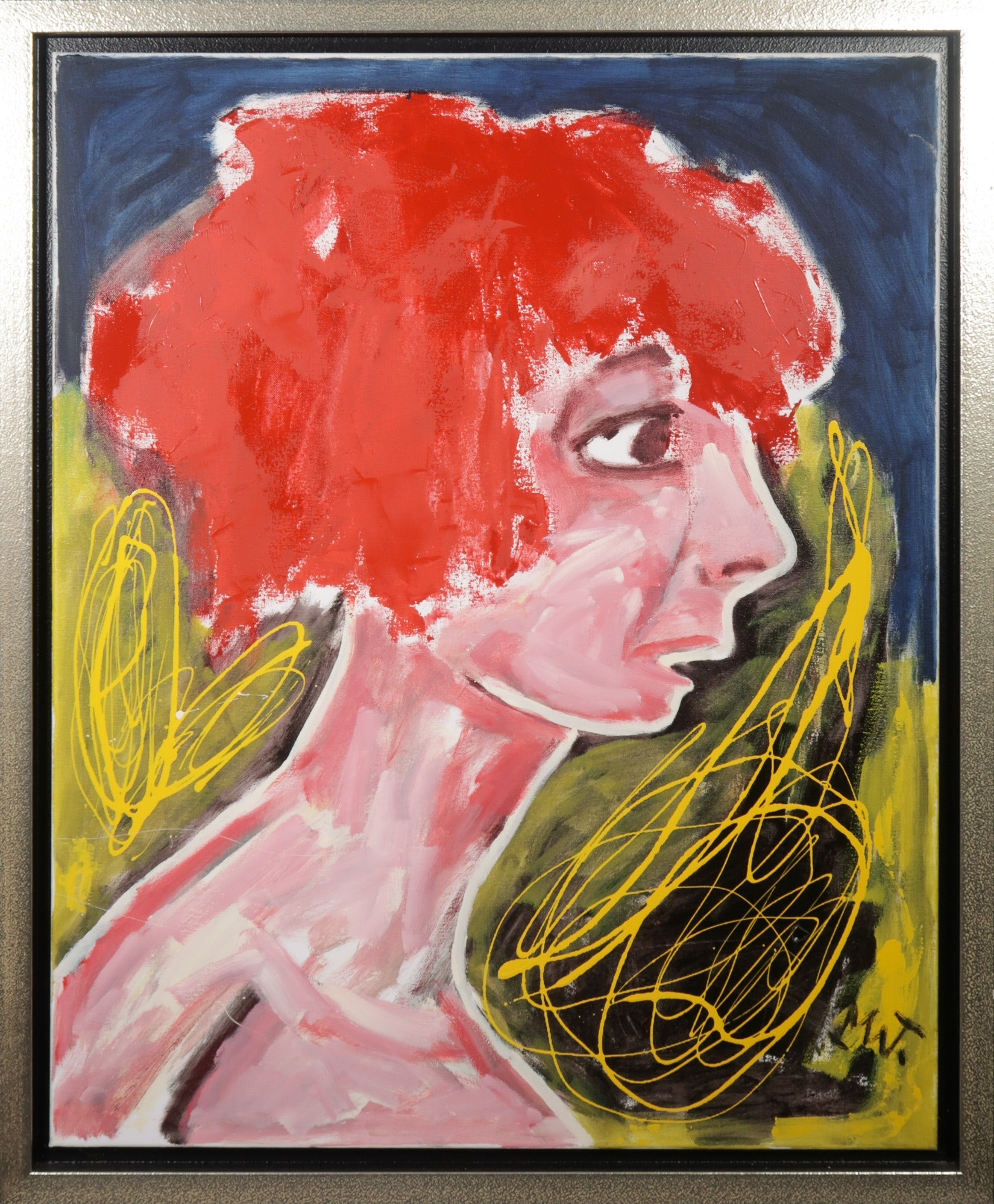 Martin van Wordragen - Gemengde techniek op doek, Uit bad - Ingelijst kopen? Bied vanaf 350!