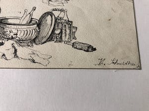 Karl Max Schultheiss - Karl Schultheiß Konzert im Freien signierte Federzeichnung kopen? Bied vanaf 260!