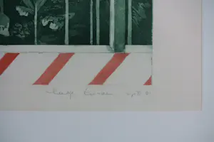 Leentje Linders - Kleurenets op papier, By air mail part VI - Ingelijst kopen? Bied vanaf 40!