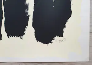 Bram Bogart - Zonder titel (zwart) kopen? Bied vanaf 825!