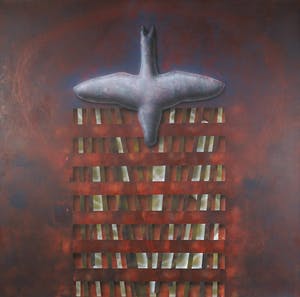 Jan Bollaert - Acryl op doek, Phoenix kopen? Bied vanaf 1!