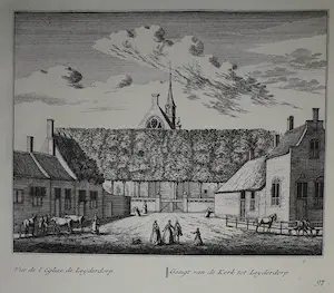 Abraham Rademaker - Zes prenten van Rijnland (omgeving Leiden) op drie bladen kopen? Bied vanaf 45!