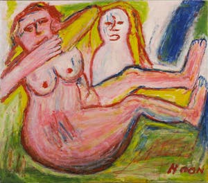 Pieter Haan - Zonder titel, Acryl op doek (Groot) kopen? Bied vanaf 1!