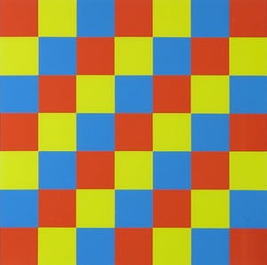 Geerhard Kuipers - Zeefdruk, 1 t/m 81 vierkanten IX - Ingelijst kopen? Bied vanaf 35!