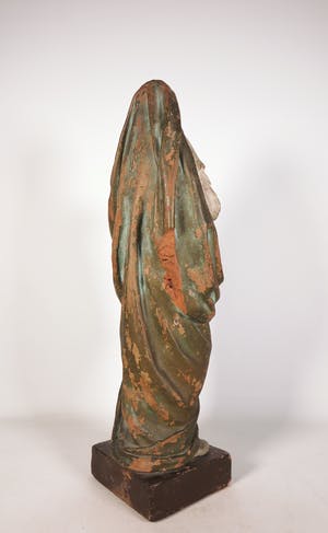 Heiligenbeeld - Groot terracotta beeld van de Heilige Elizabeth kopen? Bied vanaf 40!