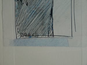 Fon Klement - 2 Tekeningen , schetsen - 1987 kopen? Bied vanaf 50!