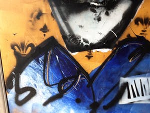 Herman Brood - schilderij Knight met HBM certificaat ingelijst TOPWERK kopen? Bied vanaf 5200!