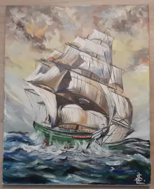 Niet of onleesbaar gesigneerd - Clipper op volle zee kopen? Bied vanaf 1!