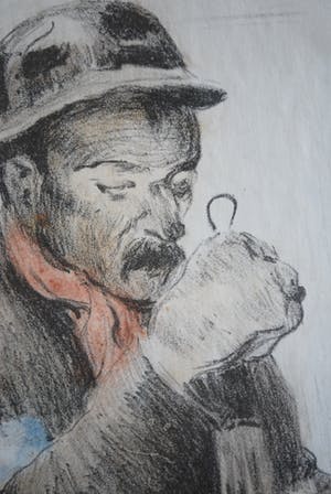 Herman Heijenbrock - Mijnwerker: handgesigneerd/gekleurd &Toorop's ijzergieter kopen? Bied vanaf 65!