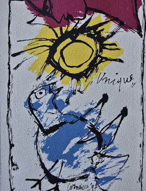 Corneille - Unique - zeefdruk - 1997 kopen? Bied vanaf 59!