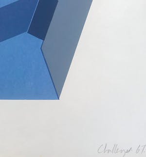 Michael Challenger - Op-Art! - Zeefdruk - 'Pentatonic Landscape' - 1967 - Gesigneerd kopen? Bied vanaf 55!