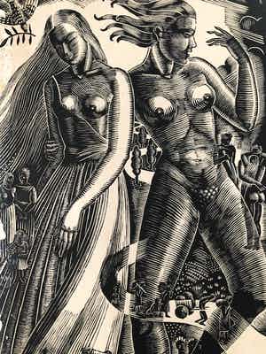 Colette Pettier - ondeugende voorstelling met symbolische figuren verkocht voor € 1!