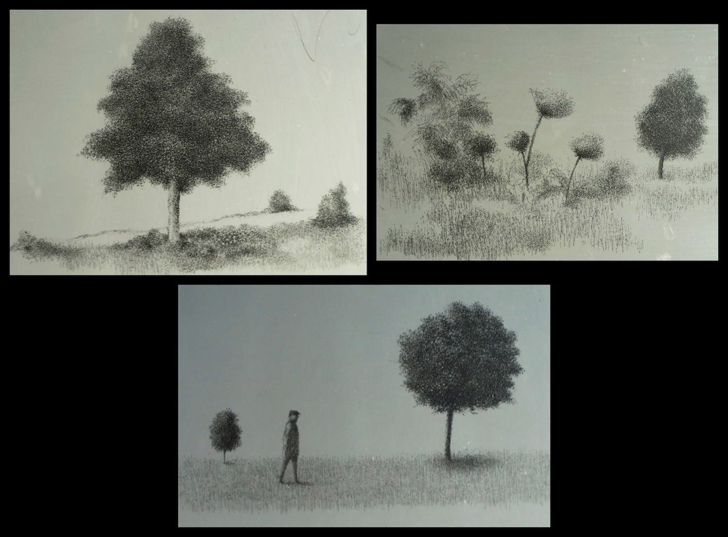 Metten Koornstra - 3 Originele drukplaten voor de litho-drukpers – ca. 1970 (2x) en 1975 verkocht voor € 50!