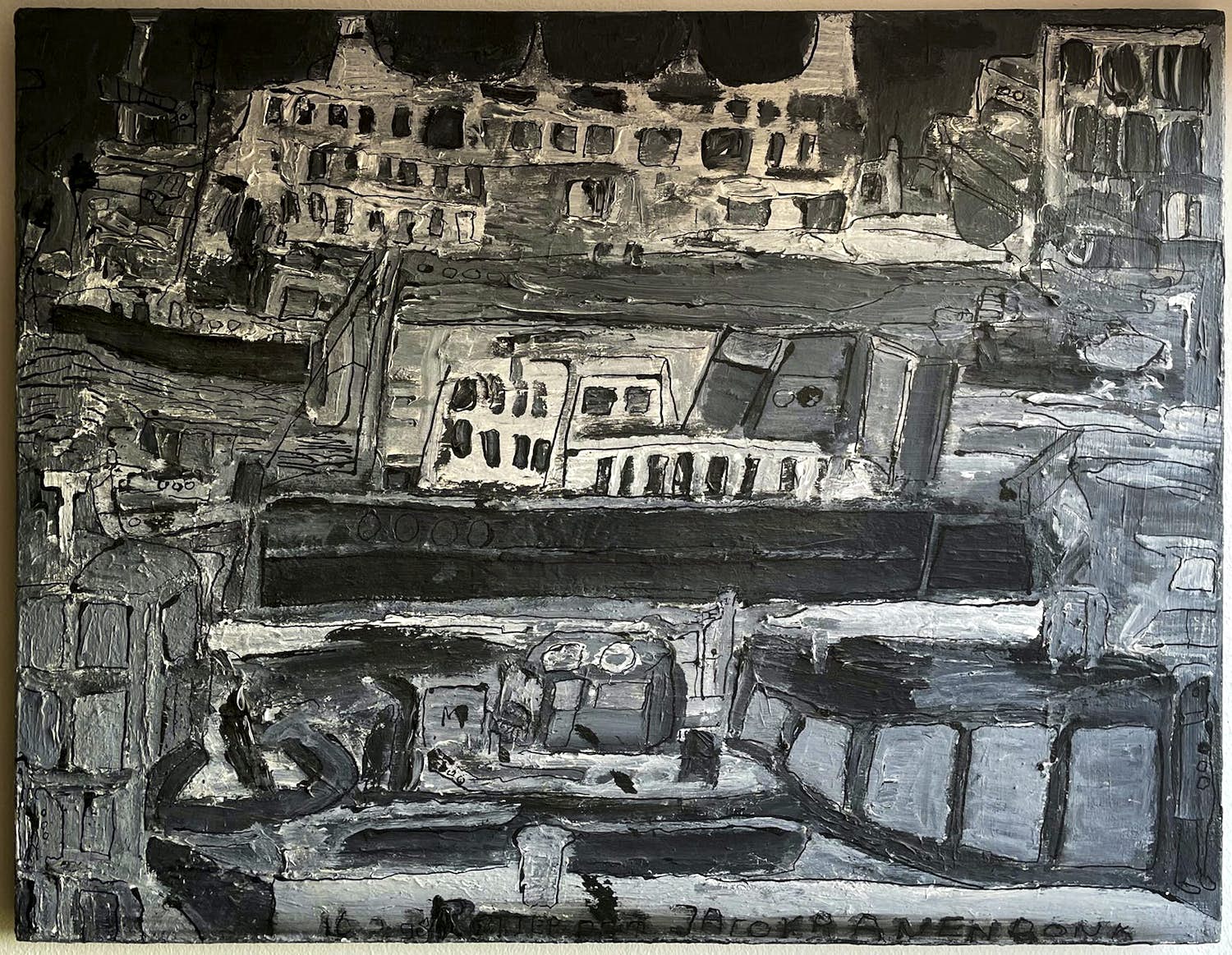 Jaco Kranendonk - Holland Amerikalijn, 1998 (Acryl op doek) kopen? Bied vanaf 450!