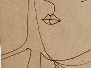 Theo van der Nahmer - Geabstraheerd vrouwenhoofd kopen? Bied vanaf 20!