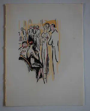 Kees van Dongen - Pochoir - Op het feest kopen? Bied vanaf 300!