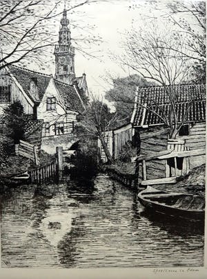 Niet of onleesbaar gesigneerd - Speeltoren te Edam kopen? Bied vanaf 1!