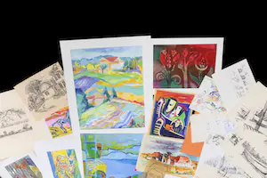 Joe Wols - Lot van 55 werken op papier kopen? Bied vanaf 50!