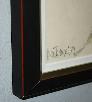 Cees Bantzinger - meisje in café 1974 - tekening met aquarel - mooi ingelijst- incl hardcoverboek kopen? Bied vanaf 100!