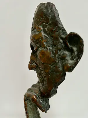 Brons (Onbekend) - bronzen sculptuur | 'De denker' kopen? Bied vanaf 1!