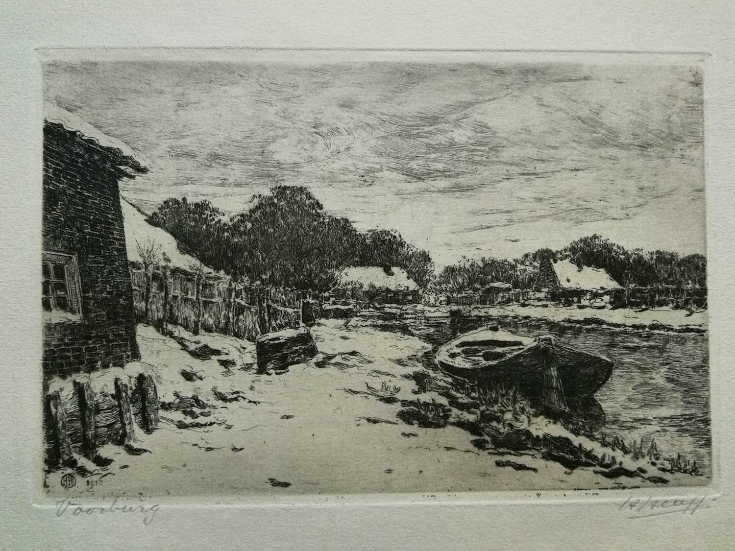 Herman Heuff - Ets "Voorburg" kopen? Bied vanaf 10!