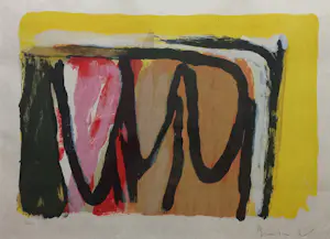 Bram van Velde - ingelijste gesigneerde kleuren litho – MP274 - 1977 kopen? Bied vanaf 395!