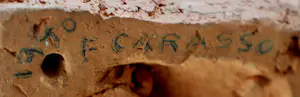 Fred Carasso - Terracotta beeld: vrouw met koren - 1940 kopen? Bied vanaf 995!
