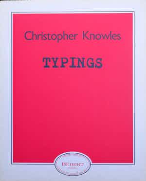 Christopher Knowles - Typings verkocht voor € 10!