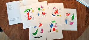 Jan Roede - set van 6 zeefdrukken verkocht voor € 25!