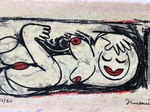 Hans Innemee - Liggend naakt I verkocht voor € 80!