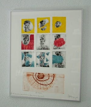 Arend van Dam - Kleuren ets op papier, De glaucomateuze gezichtsvelduitval van Barbie" 5/15 kopen? Bied vanaf 15!