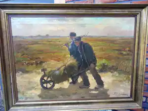 Chris Snijders - Twee vermoeide boeren gaan huiswaarts verkocht voor € 125!