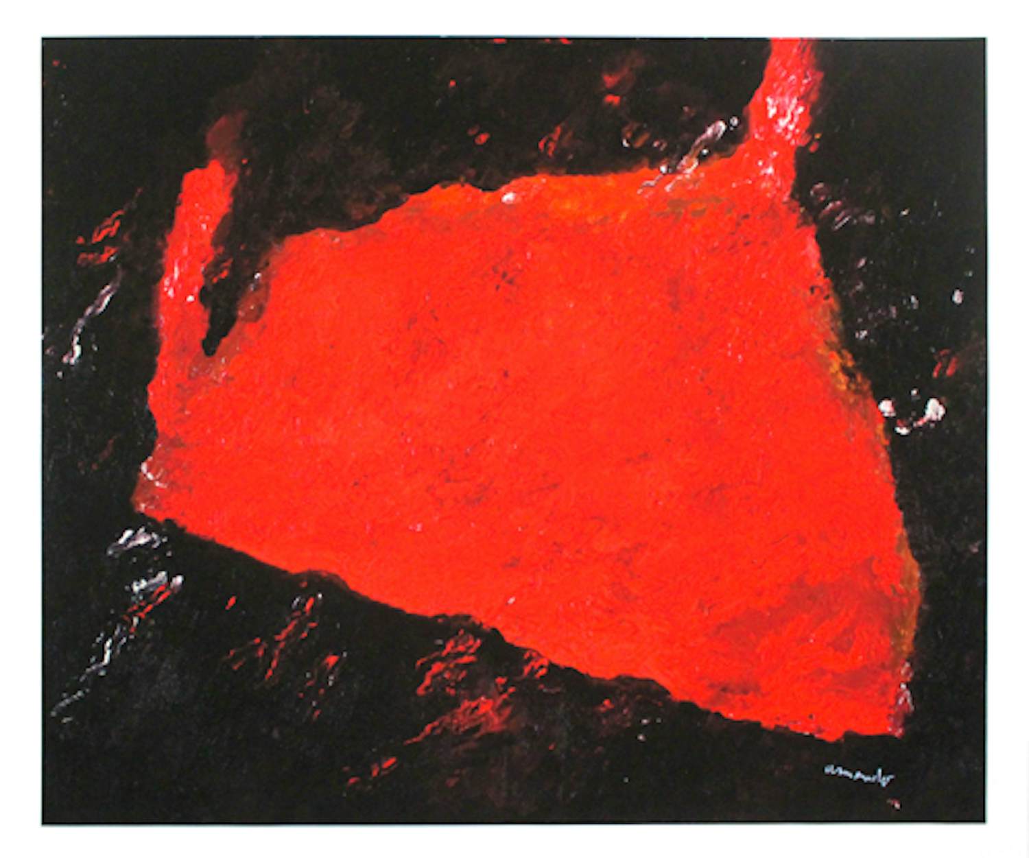 Armando - Kleurengiclee op Canvas DER TISCH Handgesigneerd. kopen? Bied vanaf 229!