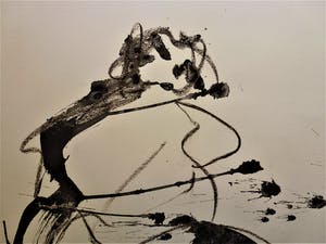 Anton Heyboer - 2 Vrouwen .Mooie krachtige schildering en aparte voorstelling . kopen? Bied vanaf 250!