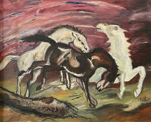 Niet of onleesbaar gesigneerd - Horses kopen? Bied vanaf 1!